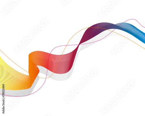Abstract Colorfull Curve Background 2