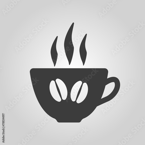 The coffee and cup icon. Coffee And Cup symbol
