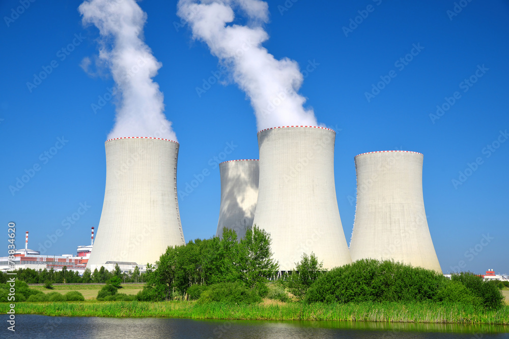 Nuclear power plant Temelin in Czech Republic Europe