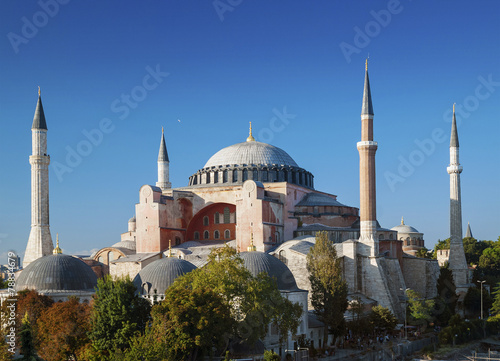 haghia sofia landmark mosque in istanbul turkey