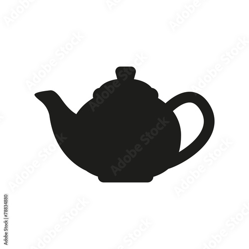 The teapot icon. Tea symbol. Flat