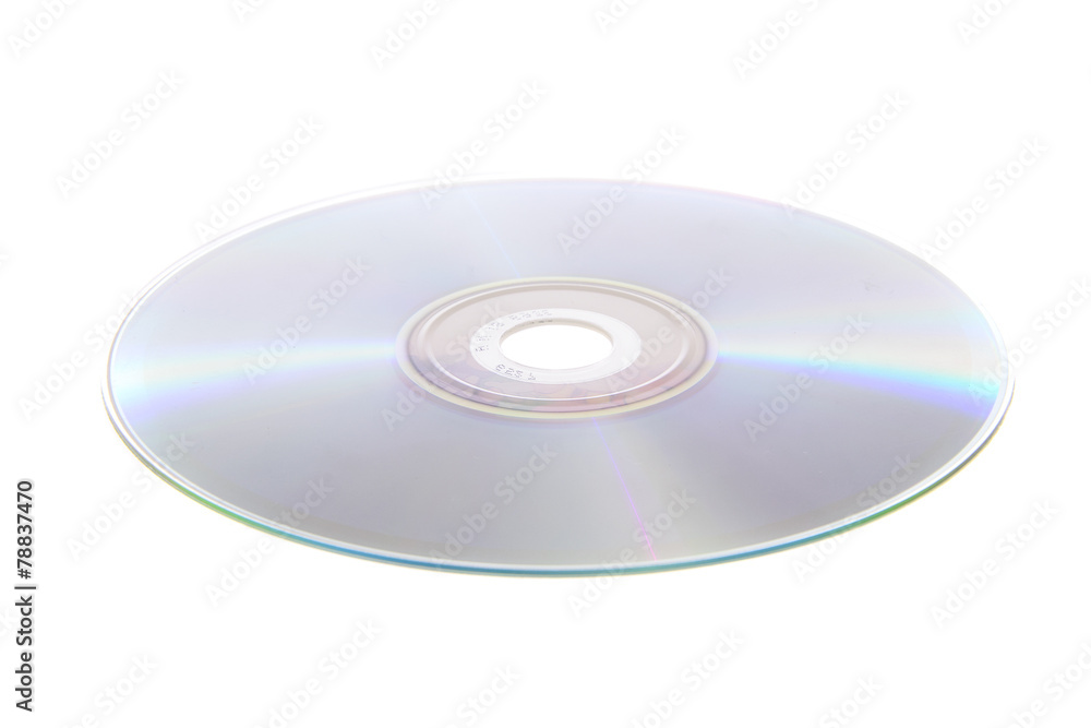 DVD, CD Isolated on White Background DVD, CD Isolated on White Background