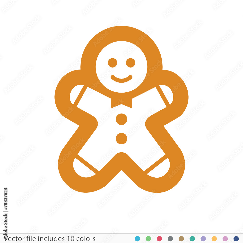 Fototapeta premium Sticker Icon - Vector file includes all colors