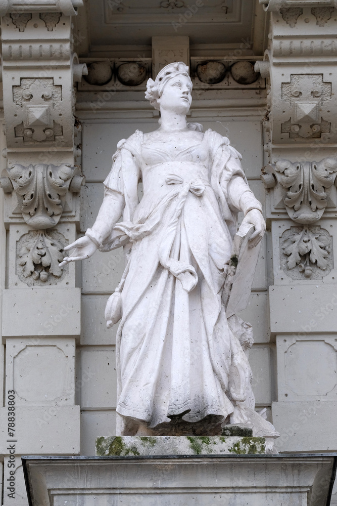 Statue of Commerce, City Hall, Graz, Styria, Austria