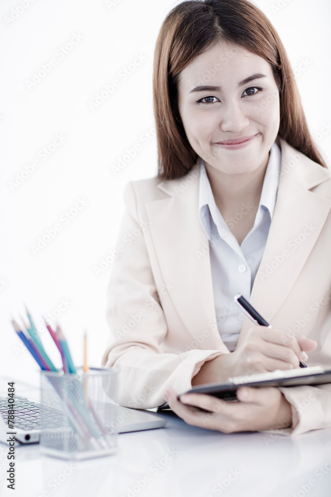 young asian businesswoman working in office young asian businesswoman working in office