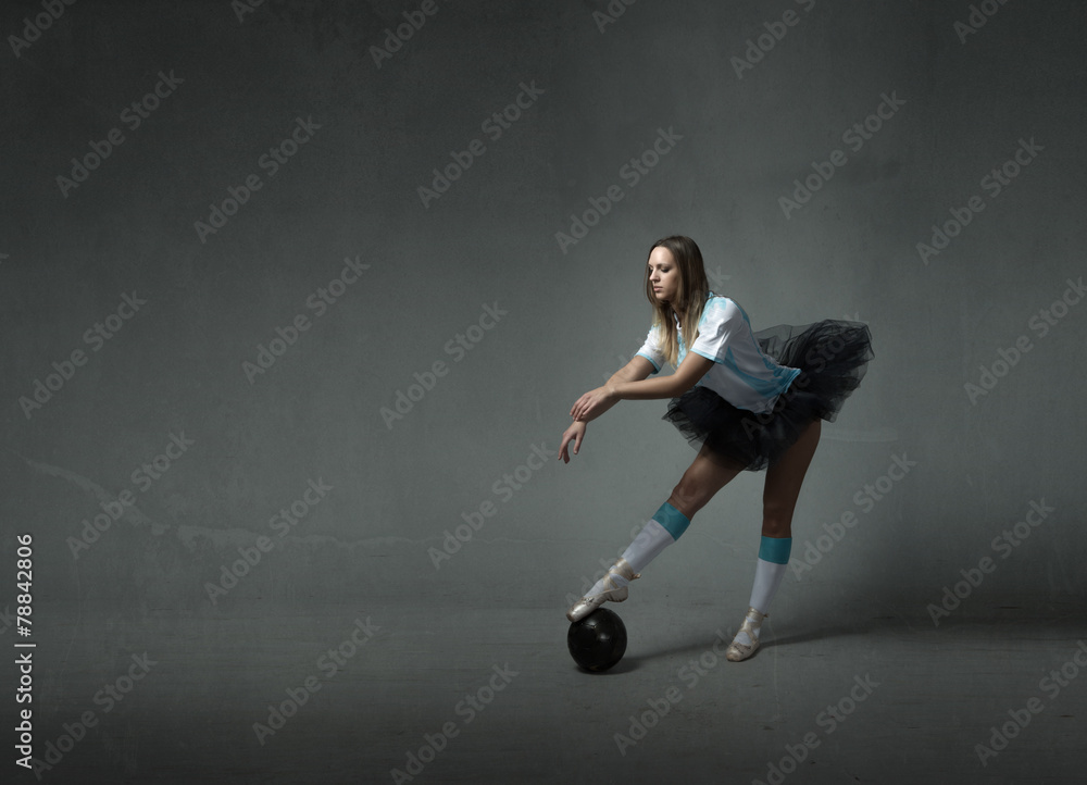 dancer ready for football game