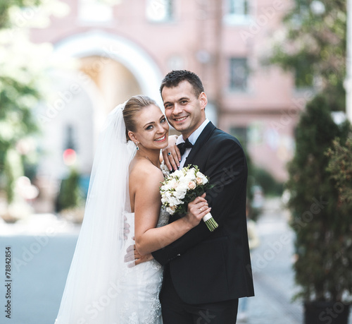 Beautiful wedding couple