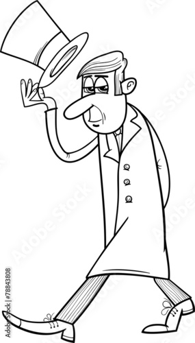 distinguished man coloring page