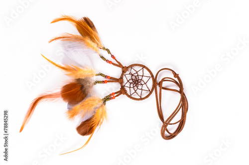 Dream catcher isolated on white background photo