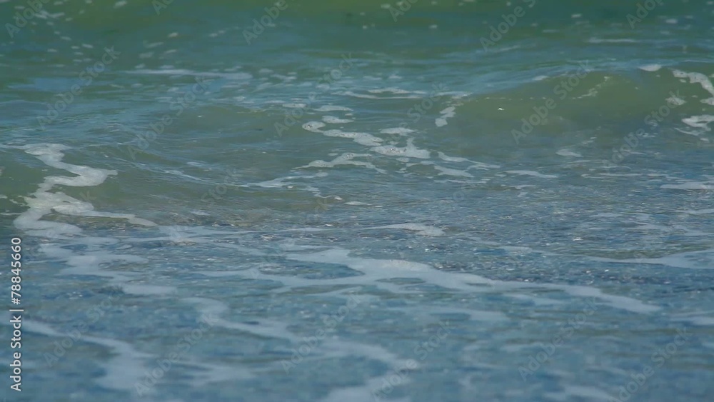 Foam waves on the gray sand, Black Sea Foam waves on the gray sand, Black Sea
