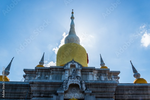 Silhouette Buddha's relics in Thailand, Name is phra tard na dun
