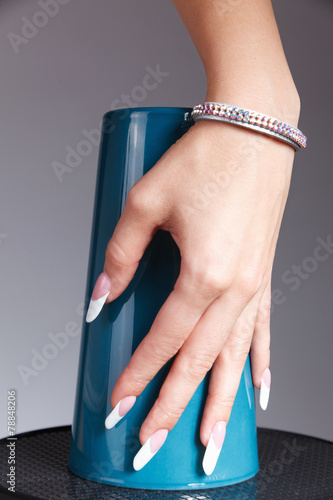 Special french manicured nails