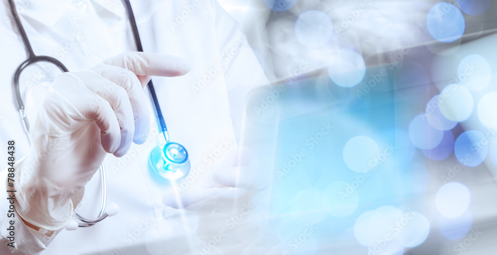 double exposure of success smart medical doctor working with abs double exposure of success smart medical doctor working with abs