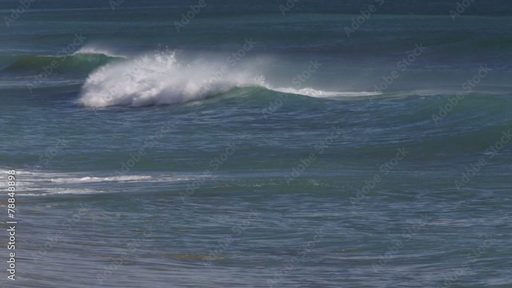 Seascape wave motion with strong winds Seascape wave motion with strong winds