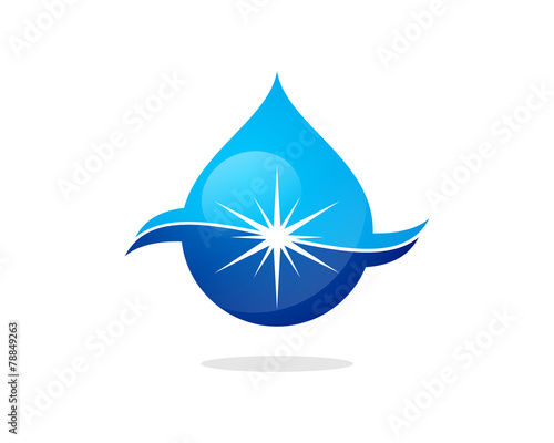 Blue Water Splash