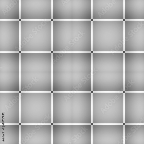 Grey square seamless embossed pattern. photo