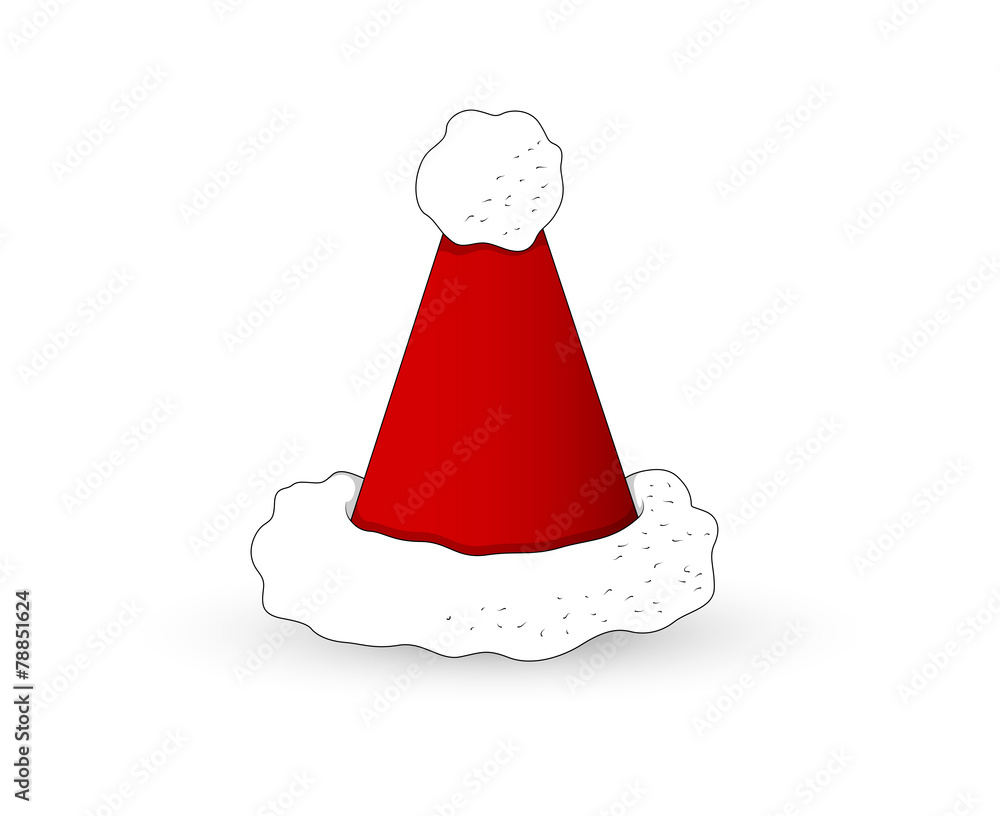 Santa Claus Cap Vector