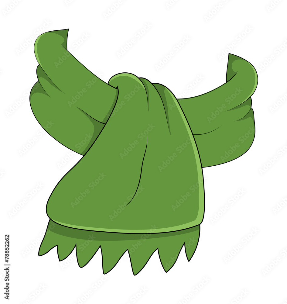 Obraz premium Snowman Scarf Vector