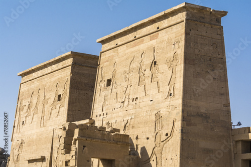 The temple of Isis from Philae, Aswan (Egypt)
