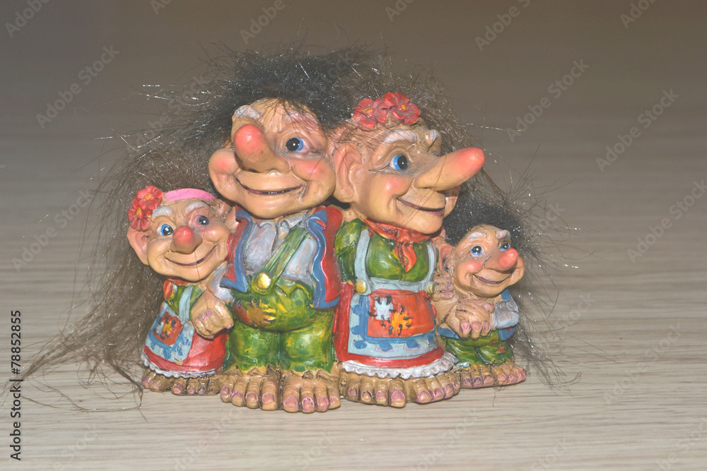 Fototapeta premium семья гномов