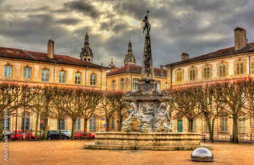 Place d'Alliance with the fountain - Nancy, France