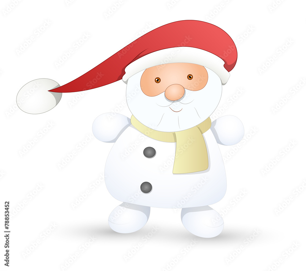 Cute Funny Santa Claus Standing Cute Funny Santa Claus Standing