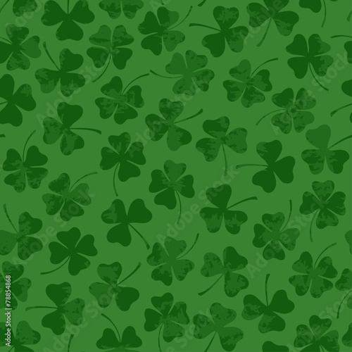 St. Patrick's day seamless pattern with clover