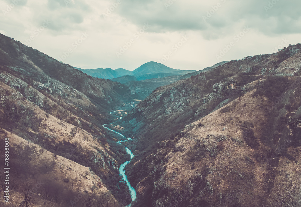The canyon of Tara river in Montenegro