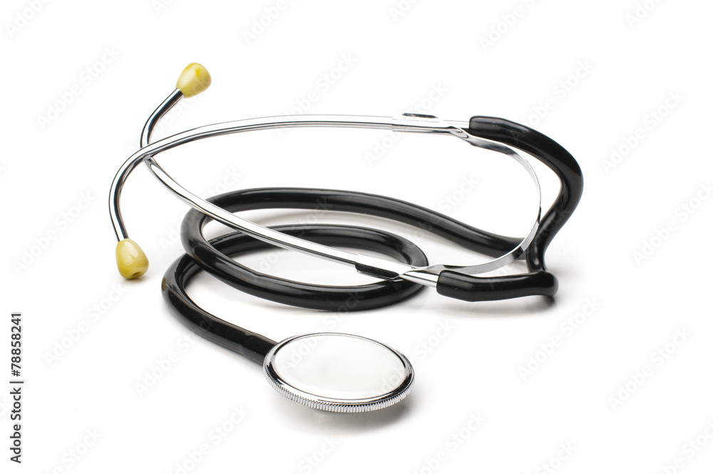 Stethoscope isolated on the white background Stethoscope isolated on the white background