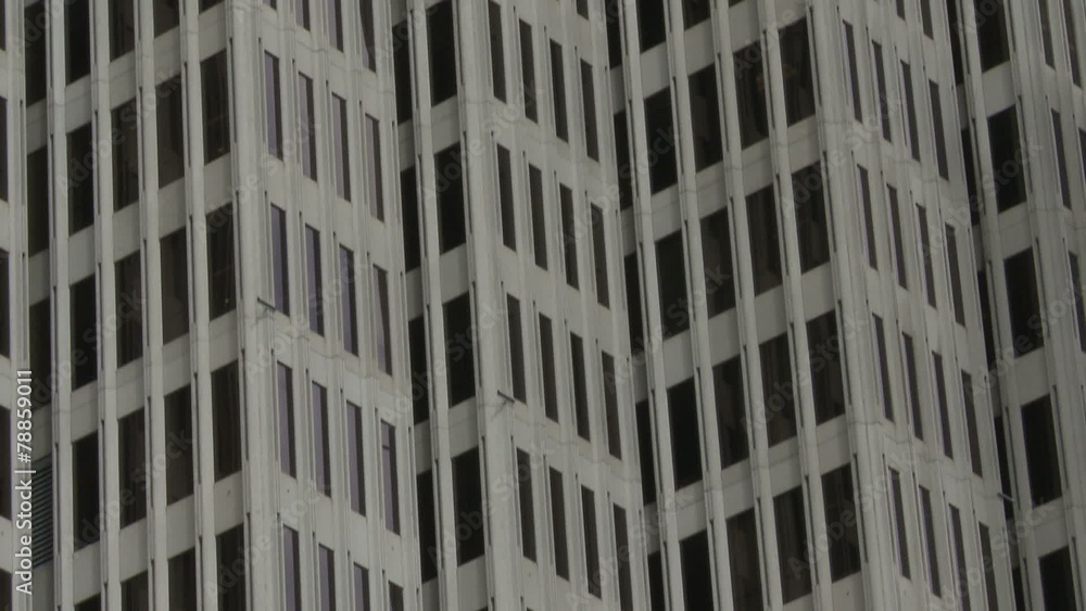 Pan of Office Building Windows Pan of Office Building Windows