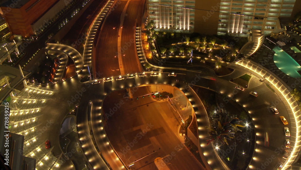 Las Vegas Traffic From Above - Time Lapse Las Vegas Traffic From Above - Time Lapse