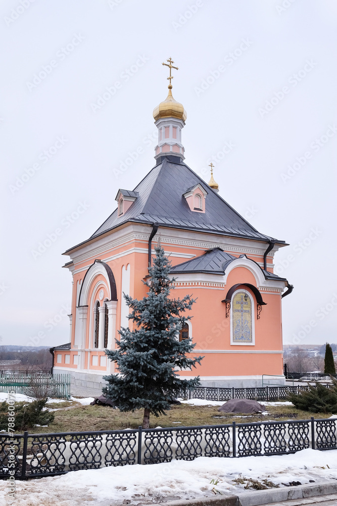 Temple in honor of the Transfiguration of the Lord. Monastery Stock ...