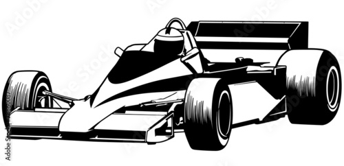 Formula One - Driver And Racing Car