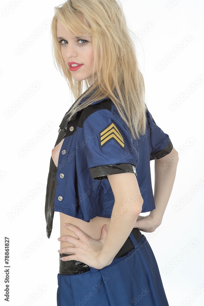 Fototapeta premium Sexy Young Topless Pin Up Model