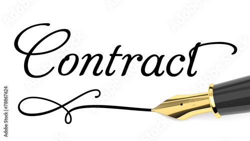 Contract handwritten