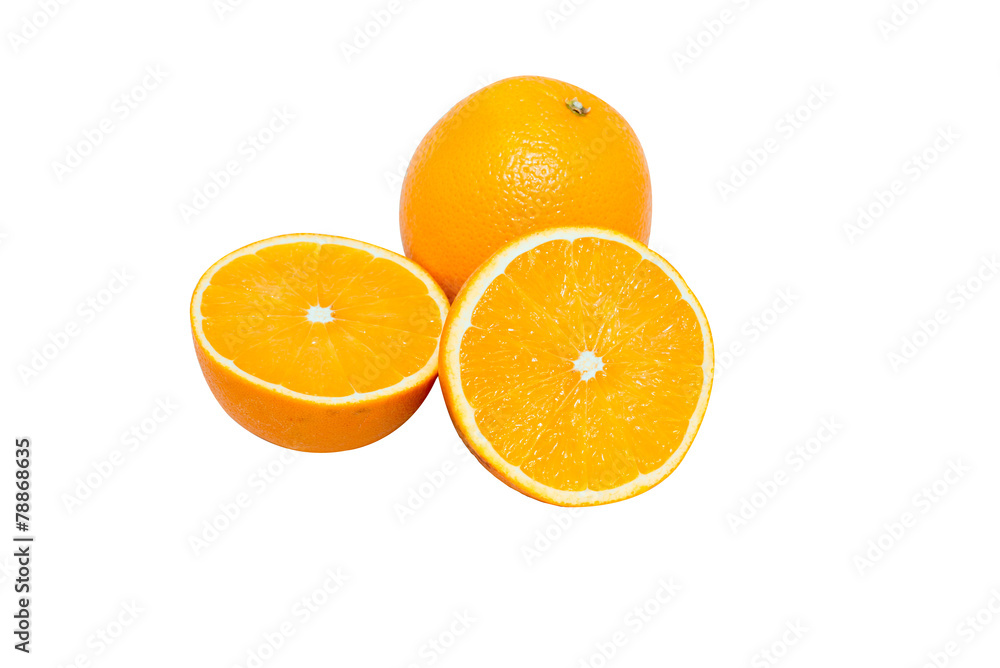 Group of Oranges fruit isolated on white Group of Oranges fruit isolated on white