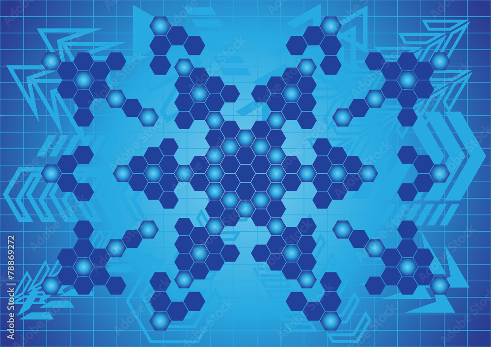 Fototapeta premium Hexagonal expansion01