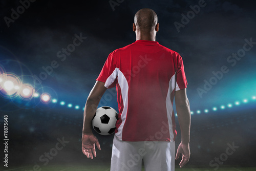 Player with soccer ball