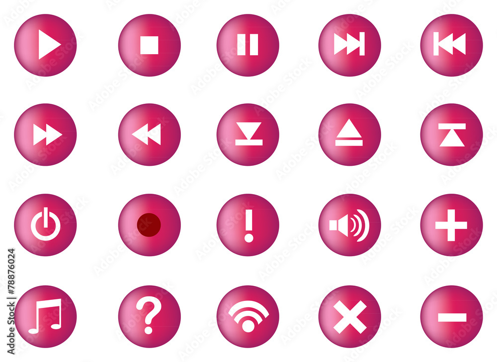 Multimedia Computer Icon Set Multimedia Computer Icon Set