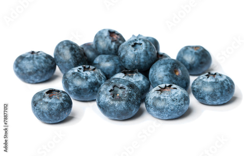 Blueberry isolated on white