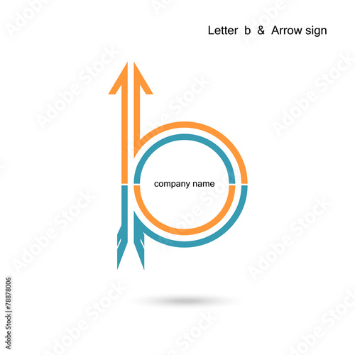 Creative letter B icon abstract  logo design vector template.