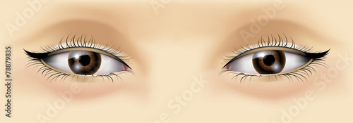 Asian woman eyes