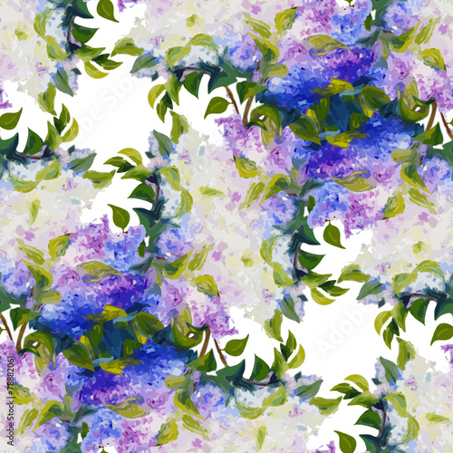 Spring flowers seamless pattern
