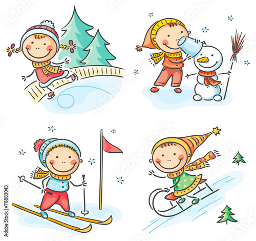 Kids winter outdoors activities