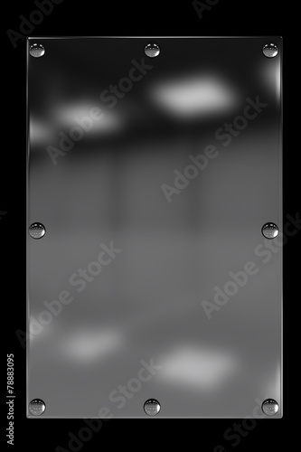 Metal plate with rivets
