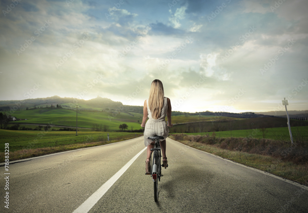 Fototapeta premium Bicycle ride