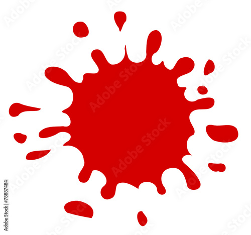 Farbklecks rot
