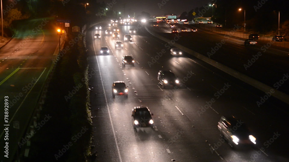 Busy Freeway Traffic in Los Angeles Busy Freeway Traffic in Los Angeles