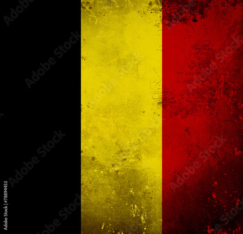 Grunge flag of Belgium © irishmaster