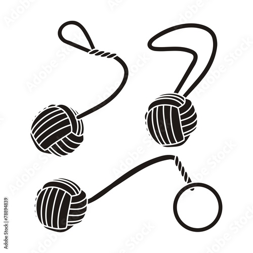 monkey fists - pictogram